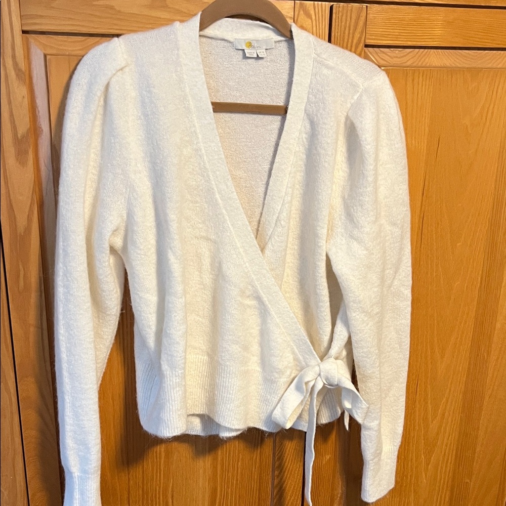 Boden Cream Wrap Cardigan